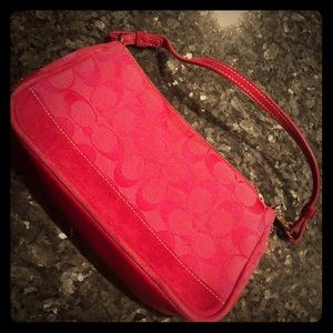 Hot pink Coach purse